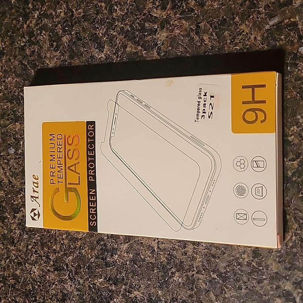 S21 tempered glass screen protector 3 pack NIB